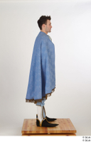  Photos Man in Historical Dress 26 16th century Blue suit Historical Clothing a poses blue cloak whole body 0007.jpg